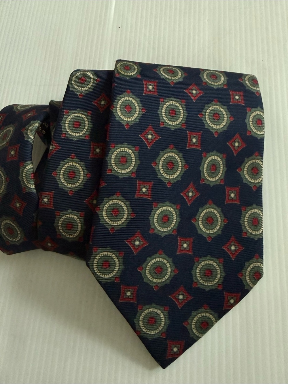 Etro Milano Men’s‎ Silk Tie Medallions Print Made In Italy